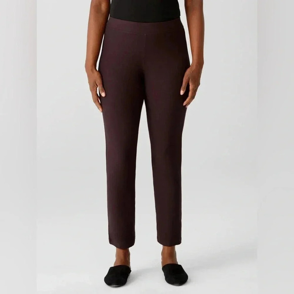 Eileen Fisher Washable Stretch Crepe Slim Ankle size L(g - Picture 1 of 8